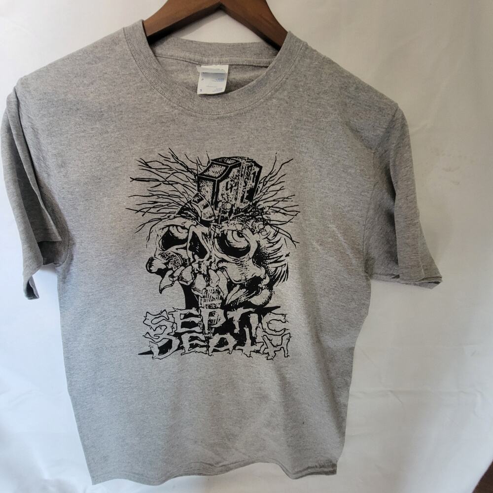 Septic Death  band t shirt  size small sport gray